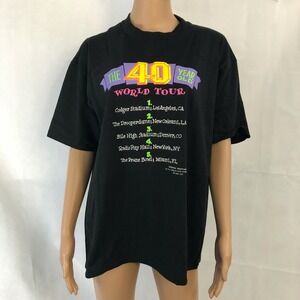 Hallmark Shoebox Greetings Shirt Adult L The 40 Year Old World Tour Vintage 90s